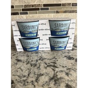 NEW Sardine Ramekin Set Of 4 Bowls by Prima Designs